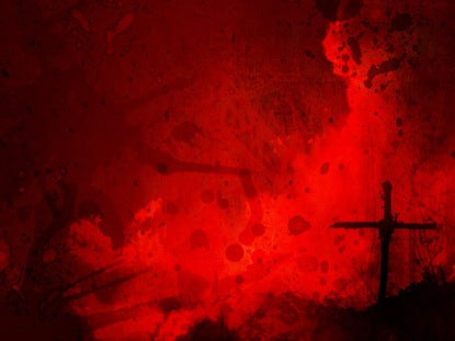 Cross Red Splatter
