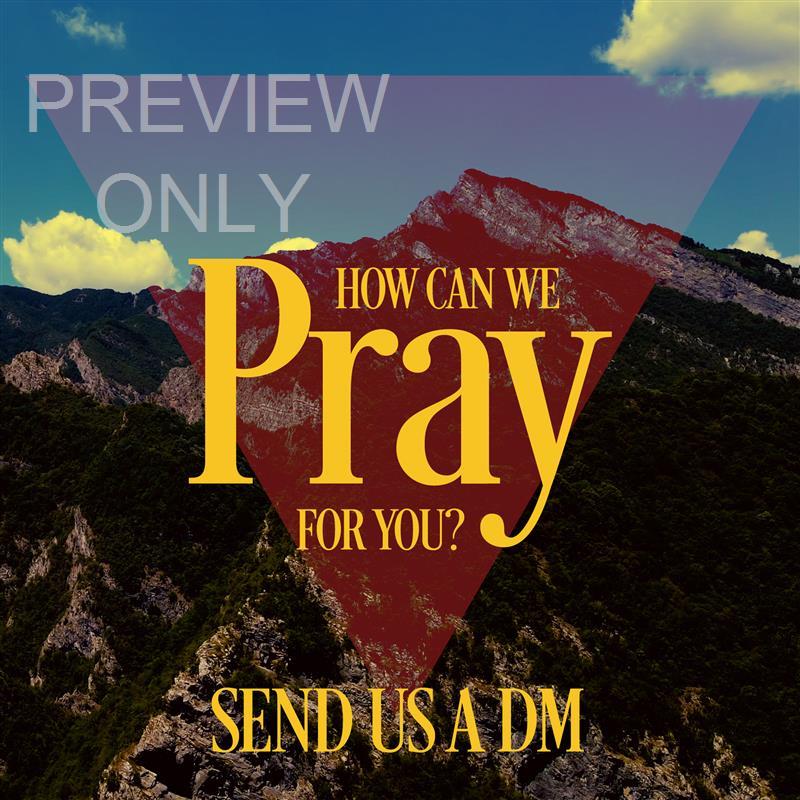 Vintage Lake Social Graphic Pray