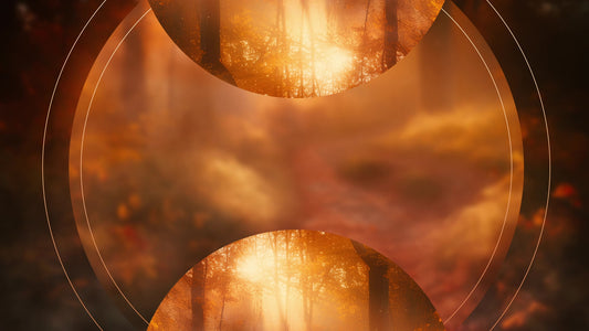 Autumn Path 5 Orbs Still