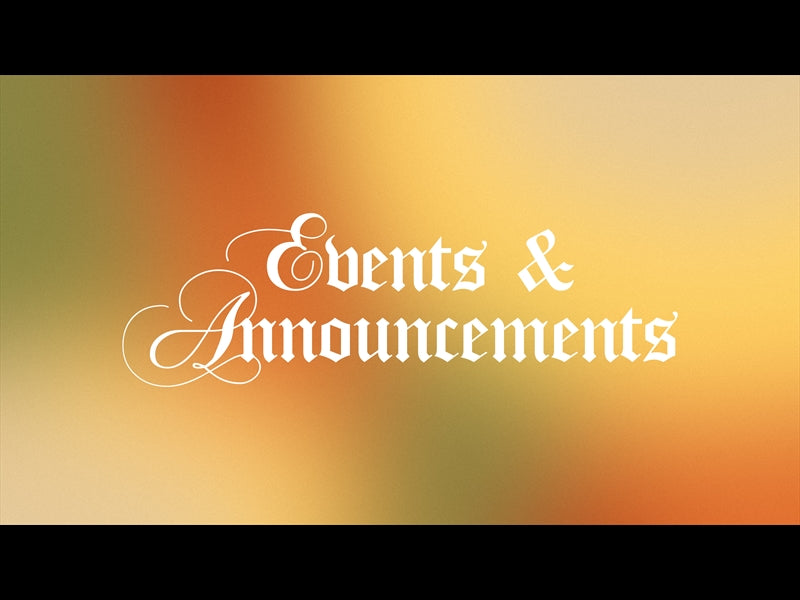 Autumn Gradients Announcements