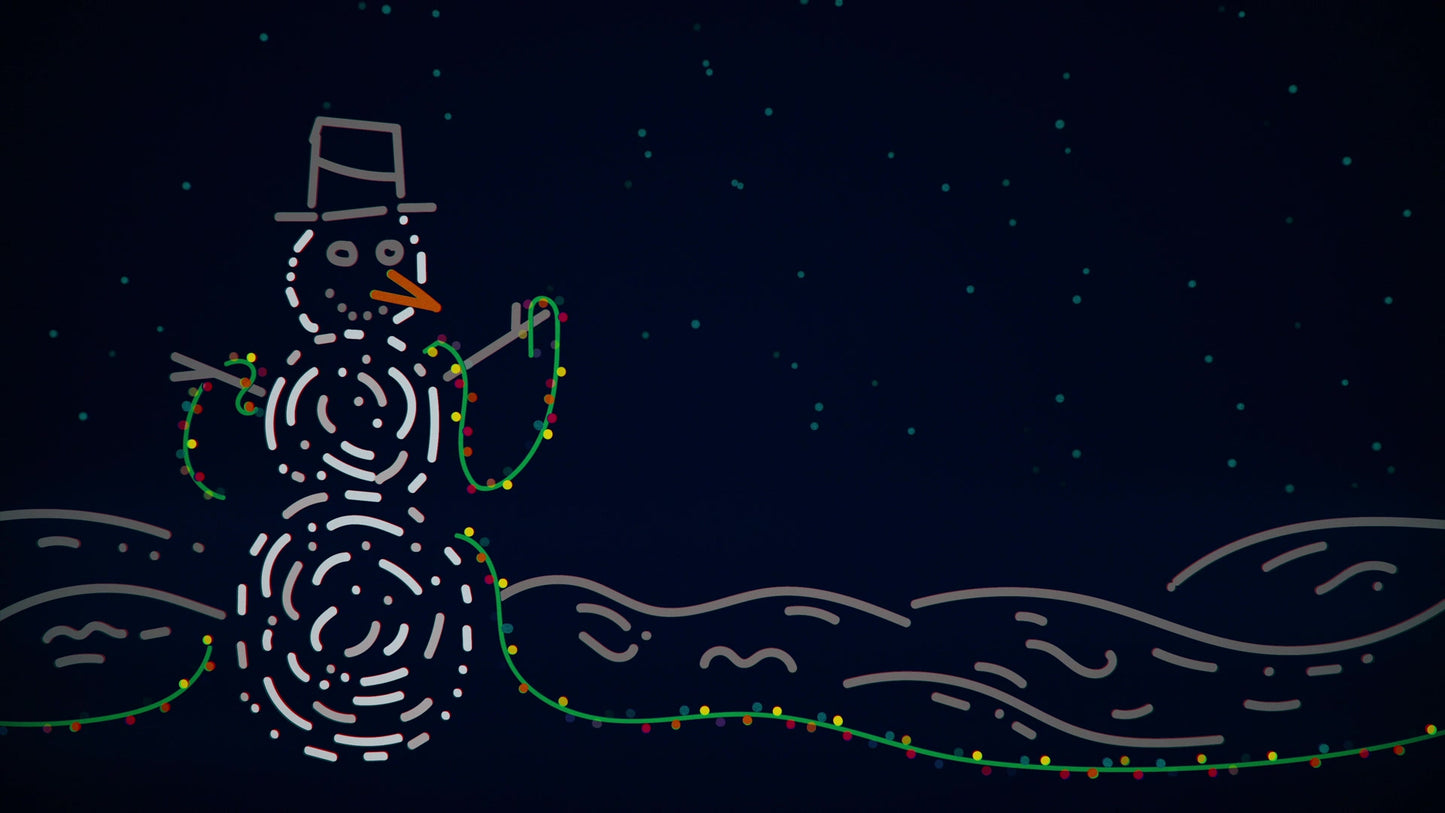 Christmas Lights: Snowman Still
