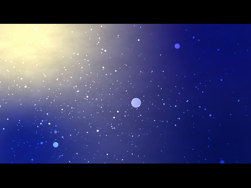 Abstract Particles On Blue Motion Background