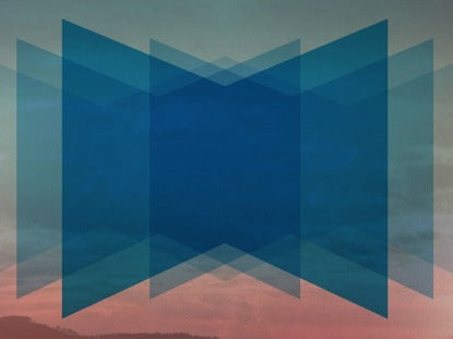 Geometric Sunset Box
