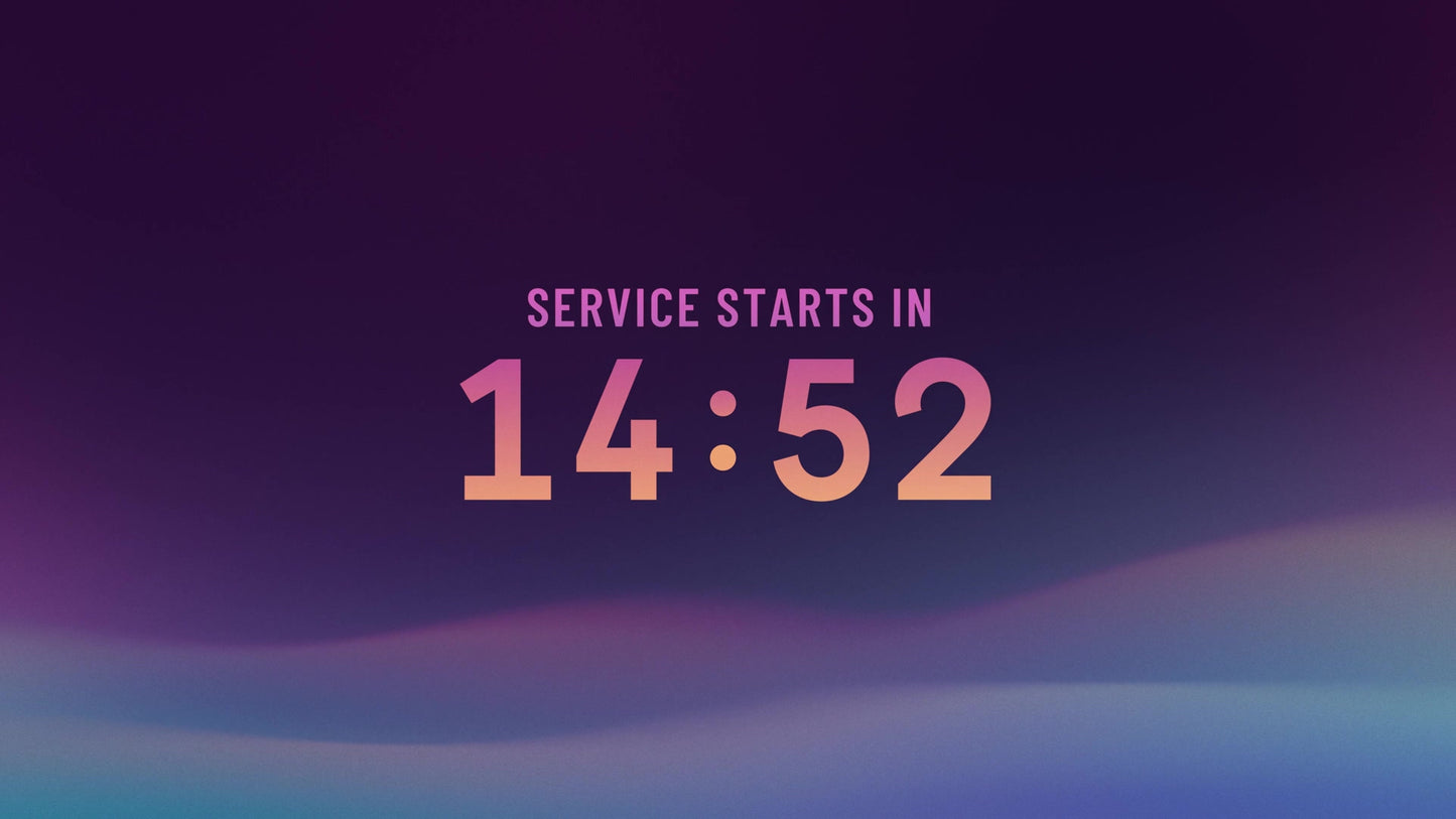 Gradient Waves Countdown