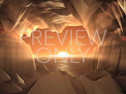 Digital Mountains Cave Sunrise