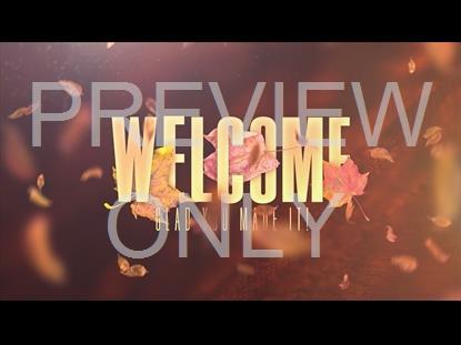 Thankful Fall Welcome Graphic