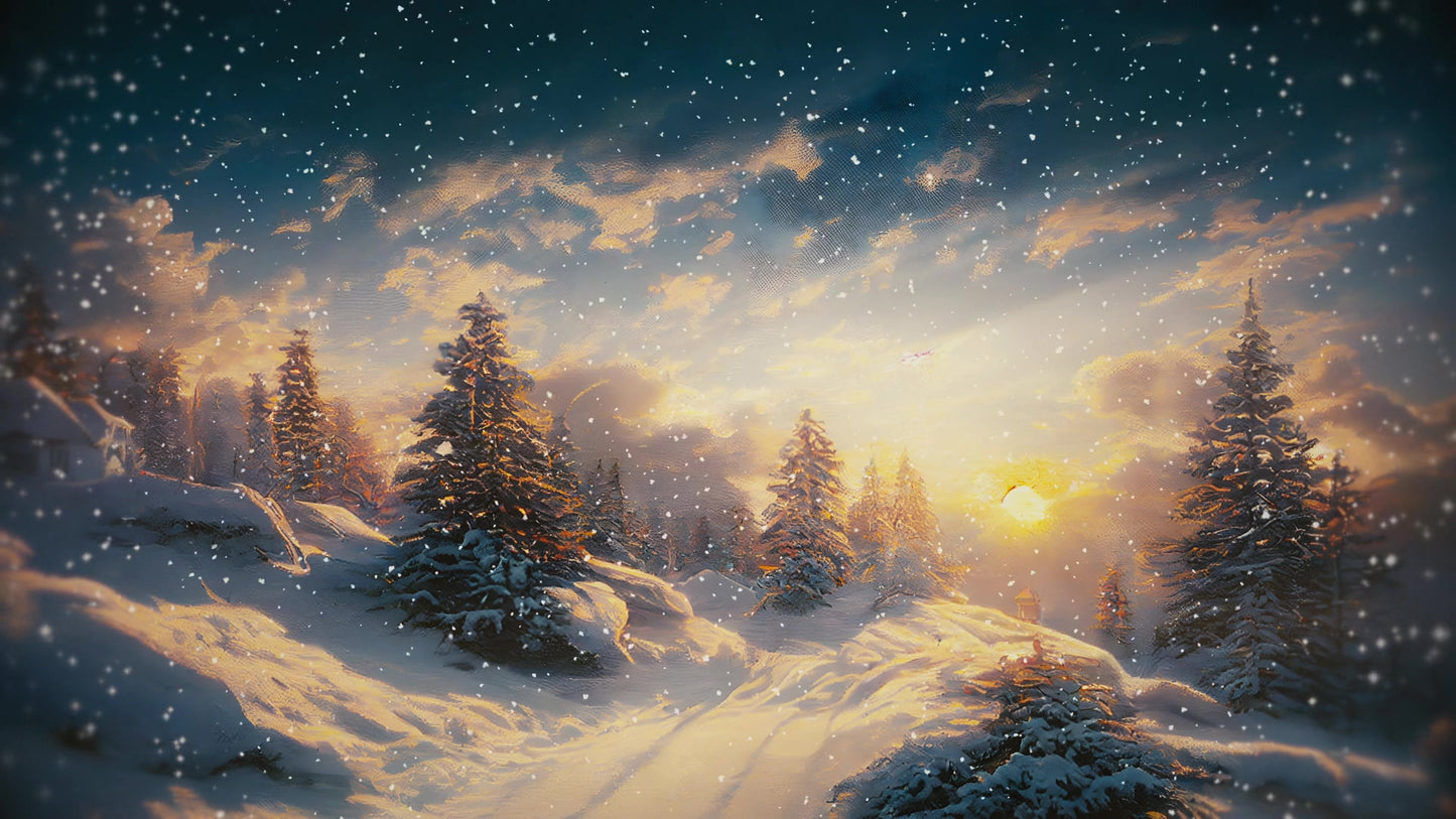 Winter Journey Hill Vista