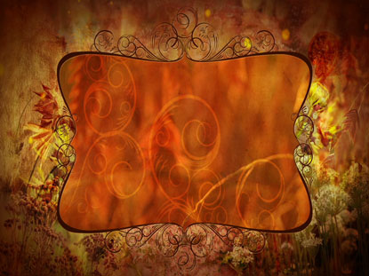 Autumn Floral Frame