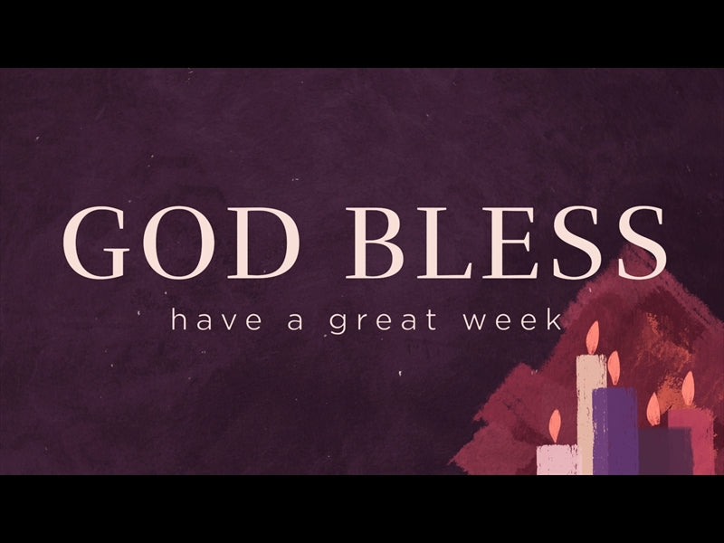 Mosaic Advent God Bless