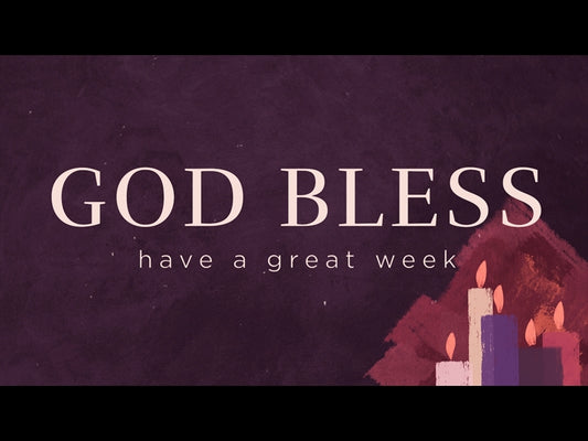 Mosaic Advent God Bless