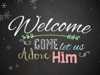 Christmas Chalk Welcome
