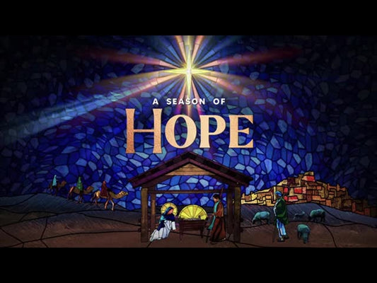 Christmas Stained Glass Hope