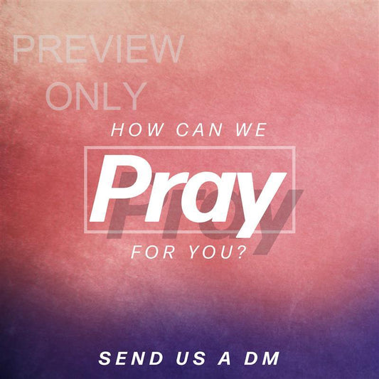 Summer Textures Social Graphic Pray