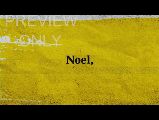 Christmas Words Noel Still