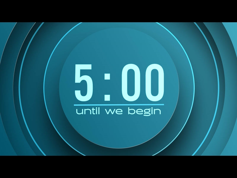 Electric Blue Circle Countdown