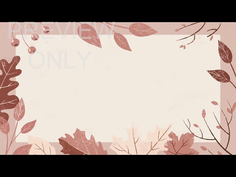 Fall Feelings Blush Border