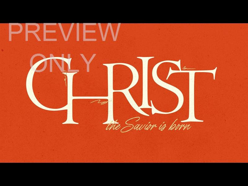 Advent Type Christ Title Still