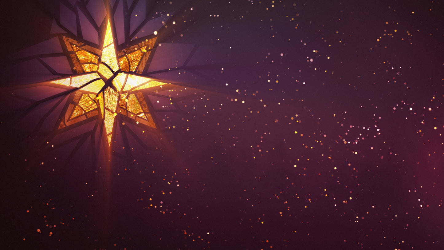 Christmas Glass Star Still