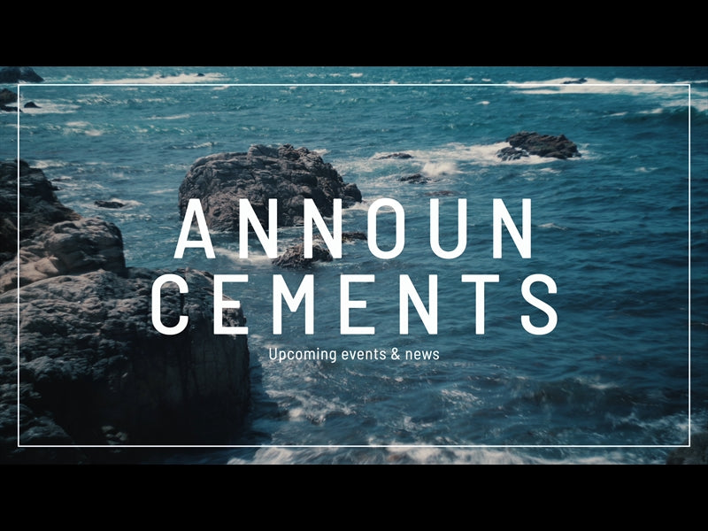 Point Lobos Announcements