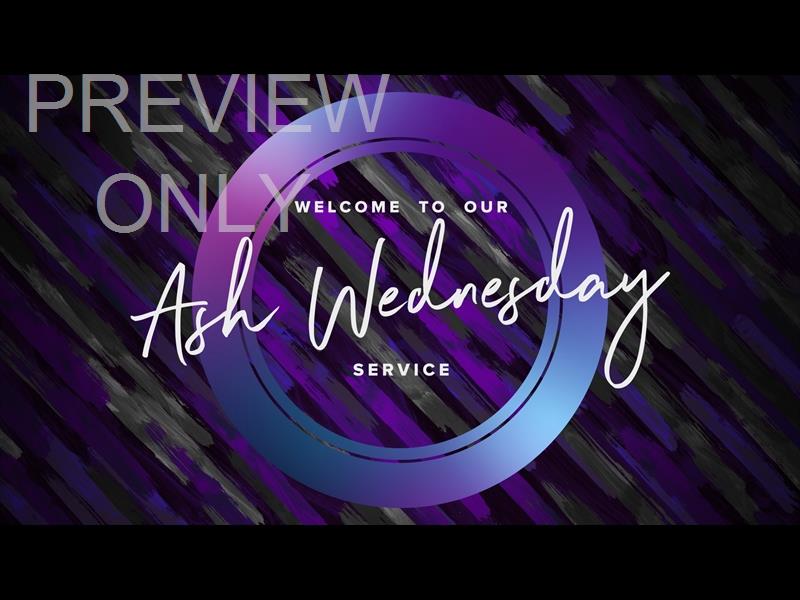Lent Color Brush Ash Wednesday Welcome Still