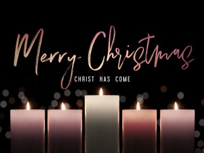 Advent Candlelight Merry Christmas