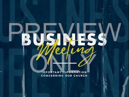 Business Meeting Title