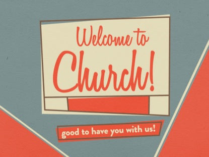 Retro Welcome To Church