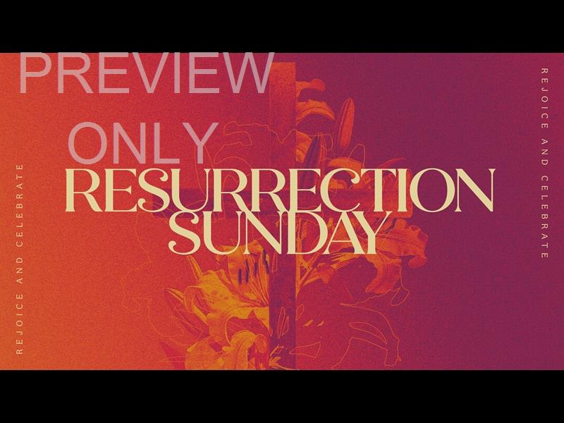 Easter Colors Resurrection Sunday Title Still