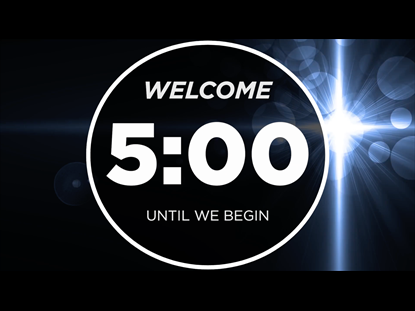 Five Minute Countdown - Abstract Blue Light
