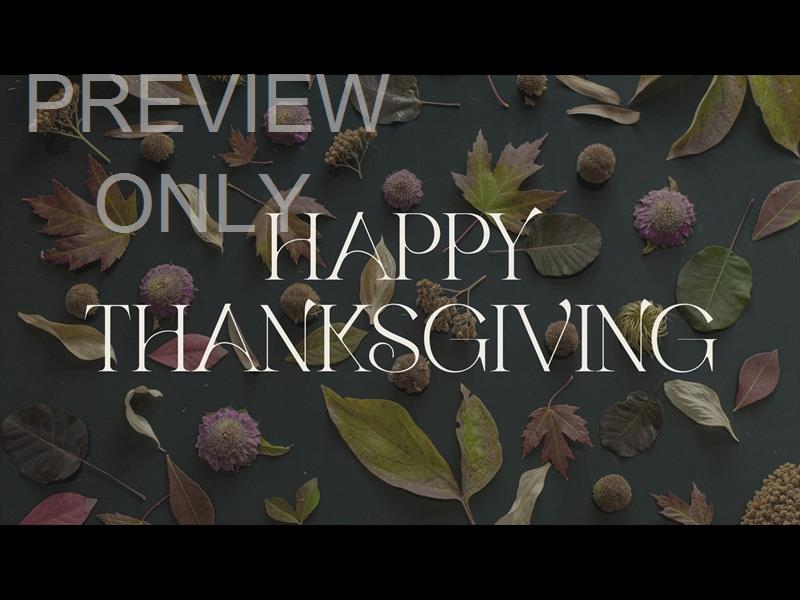 Thankful Heart Thanksgiving Still