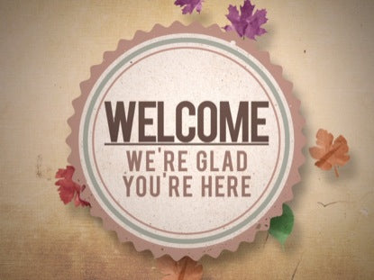 Fall Vintage Welcome Static