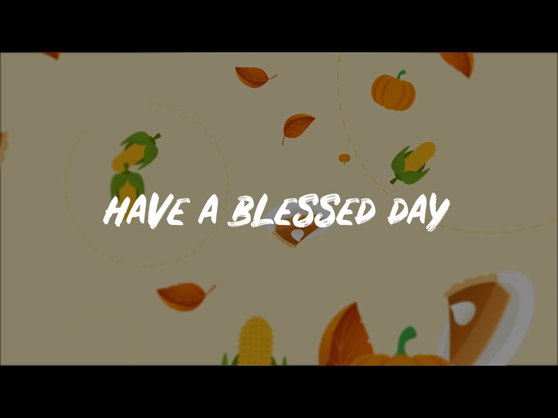 Blessing: Thanksgiving Leaves Motion Background