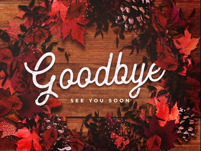 Autumn Table Goodbye