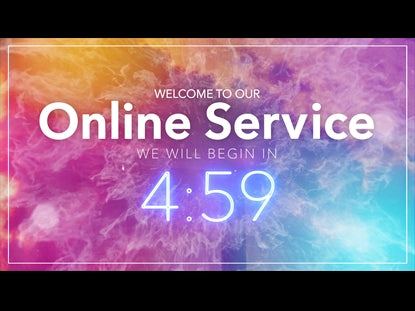 Cross Clouds And Colors Countdown Online Church