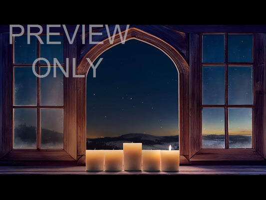 Winter Advent Hope Candles Still