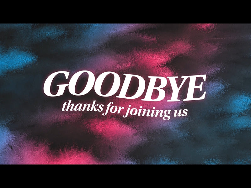 Vibrant Watercolors Goodbye