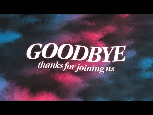 Vibrant Watercolors Goodbye