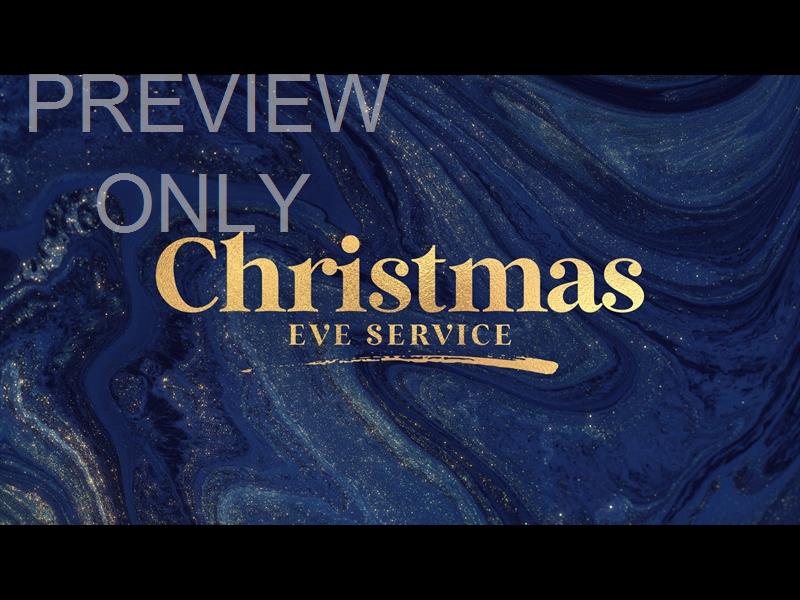Acrylic Christmas Eve Service