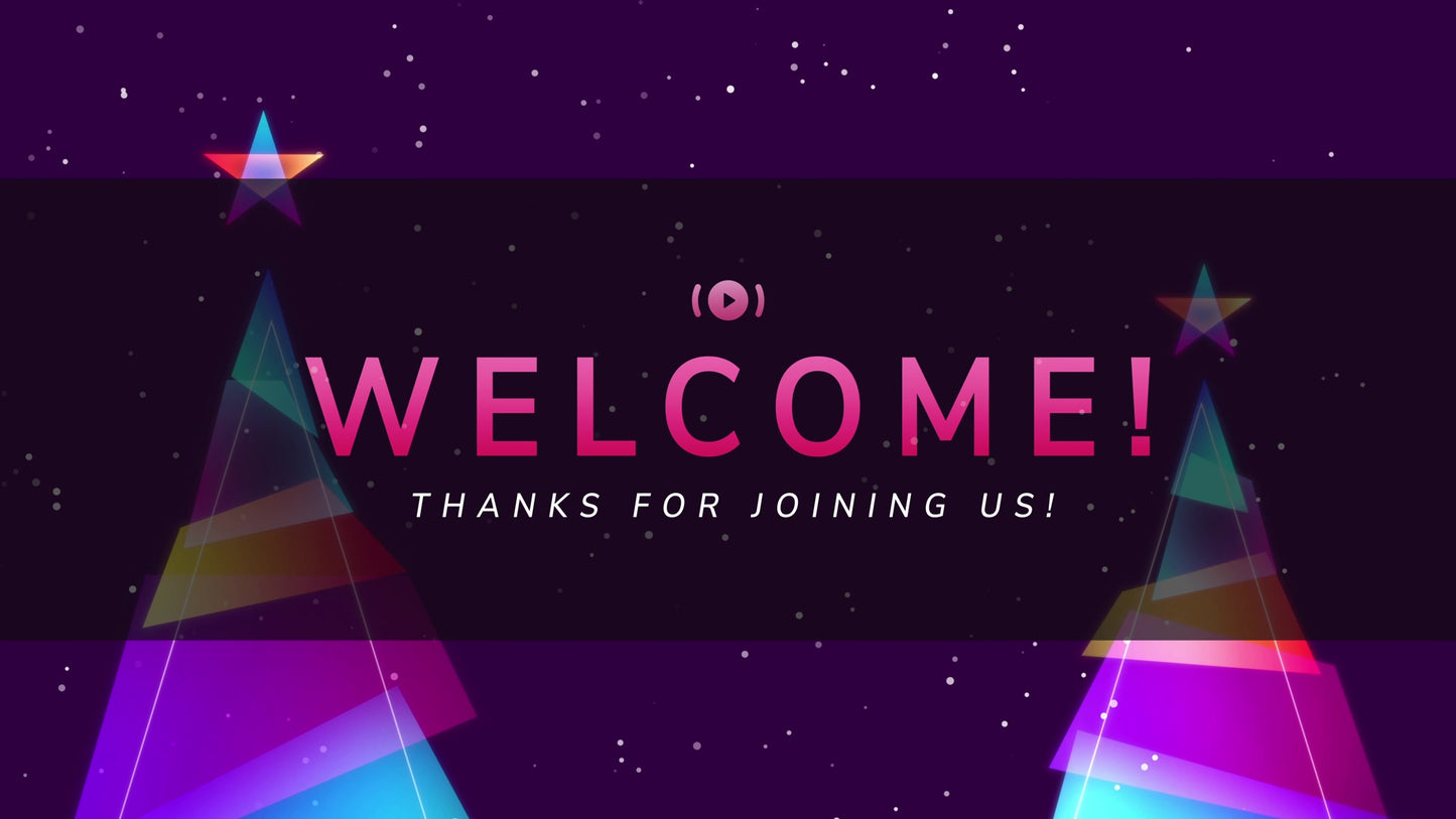 Retro Christmas Welcome Stream Still