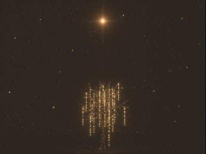 Christmas Gold Star Tree