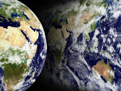 Blue Marble And Map Loop