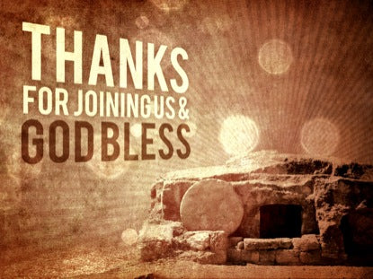 Empty Tomb Grunge Thanks