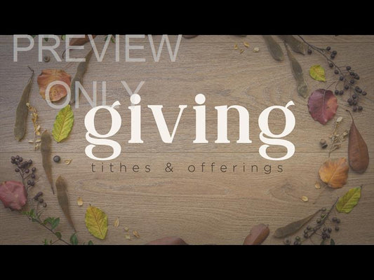 Abundance Giving Still