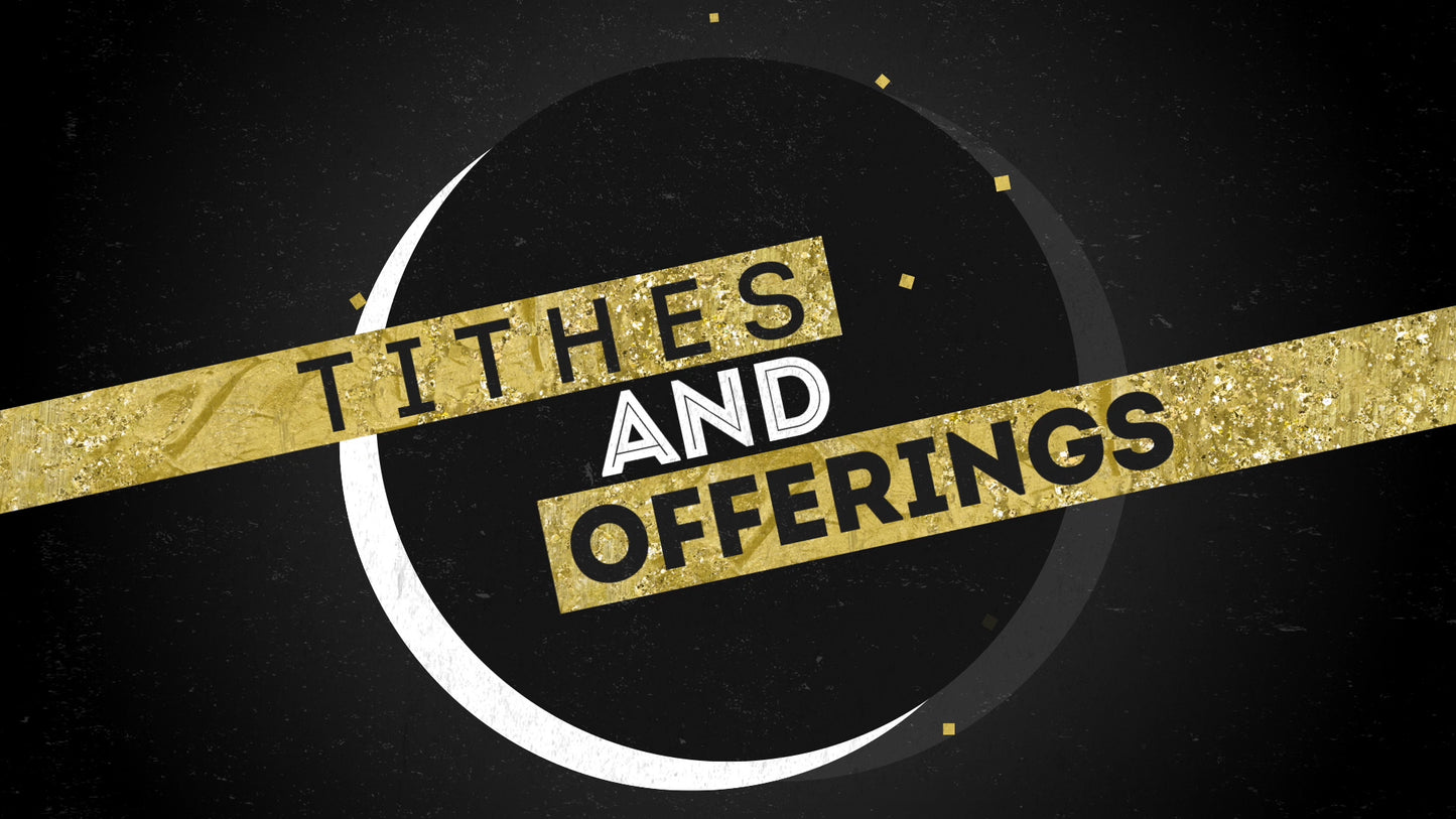 Classy Gold Tithes And Offerings