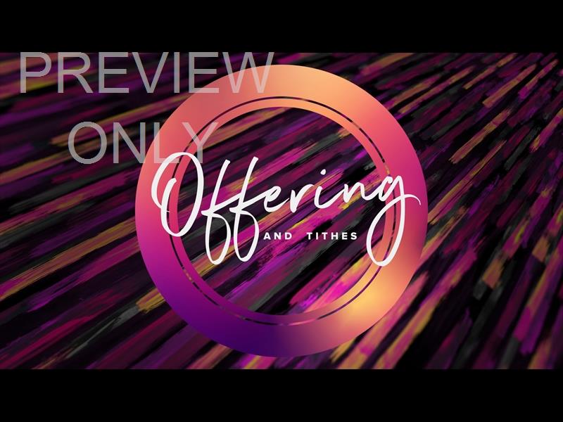 Maundy Thursday Color Brush Offering Still