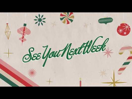 Vintage Christmas See You Next Week