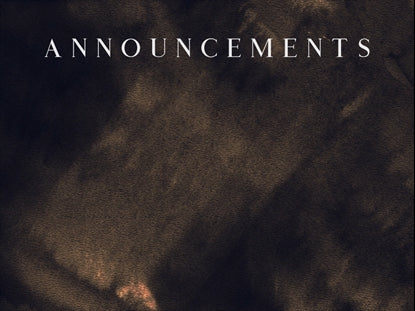 Prayer For Lent Announcement Motion