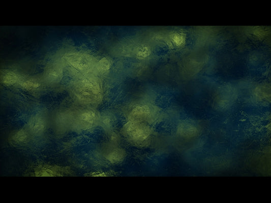 Stained Glass Blue Green