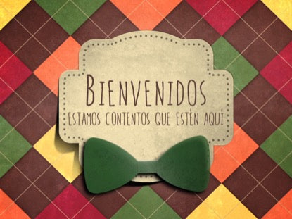 Plaid Dad Welcome Motion - Spanish