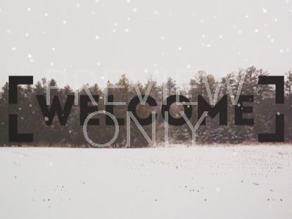 Winter Forest Frame Welcome 1